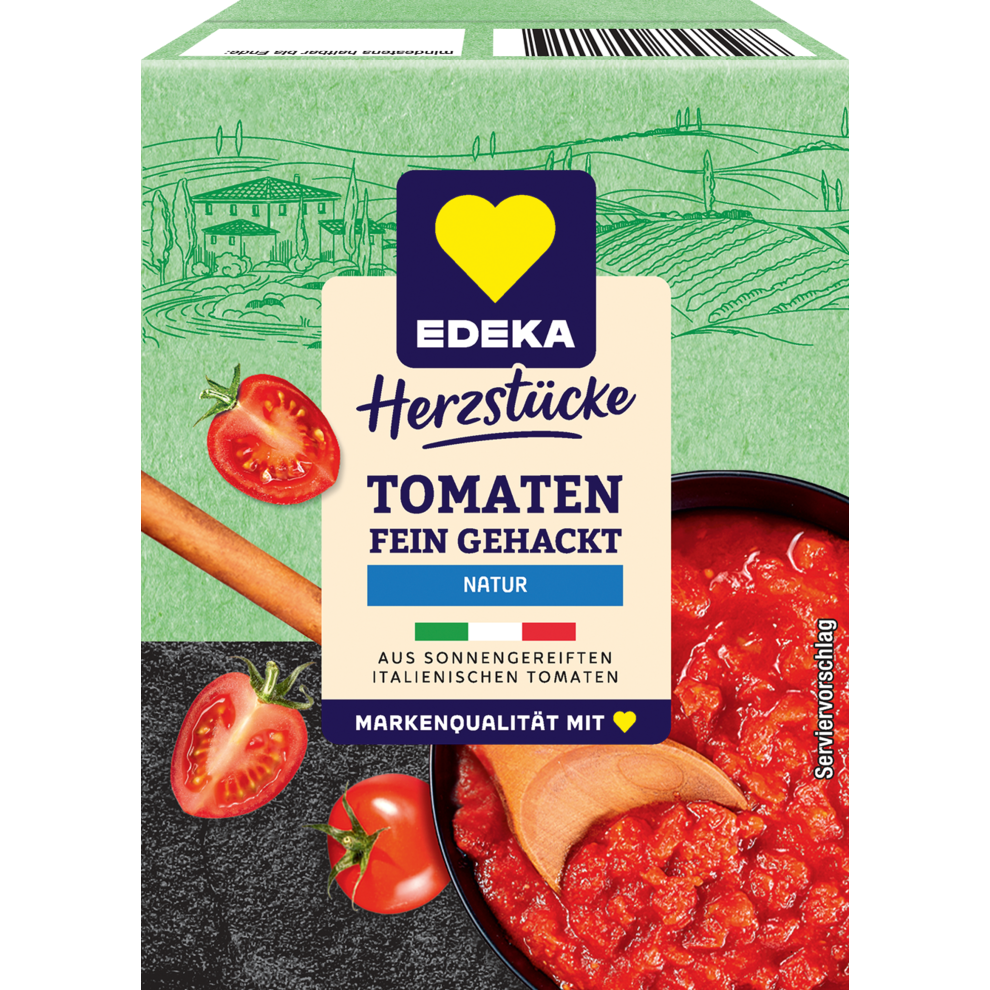 Tomaten fein gehackt, Natur