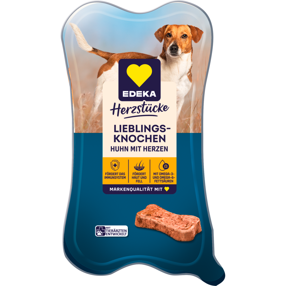 Lieblingsknochen Huhn mit Herzen