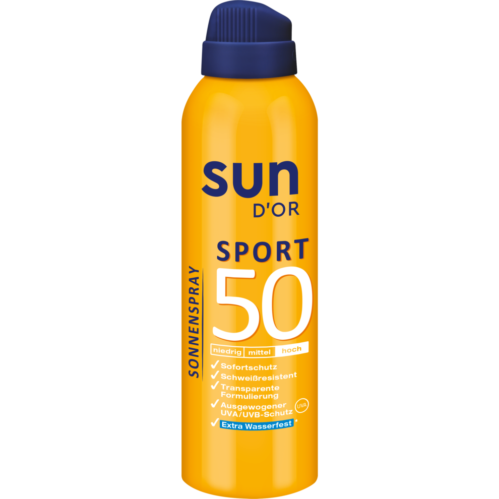 Aerosol Sonnenspray Sport LSF 50 hoch