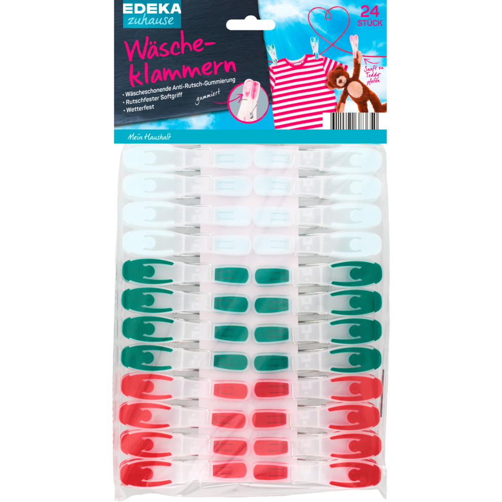 Wäscheklammern gummiert