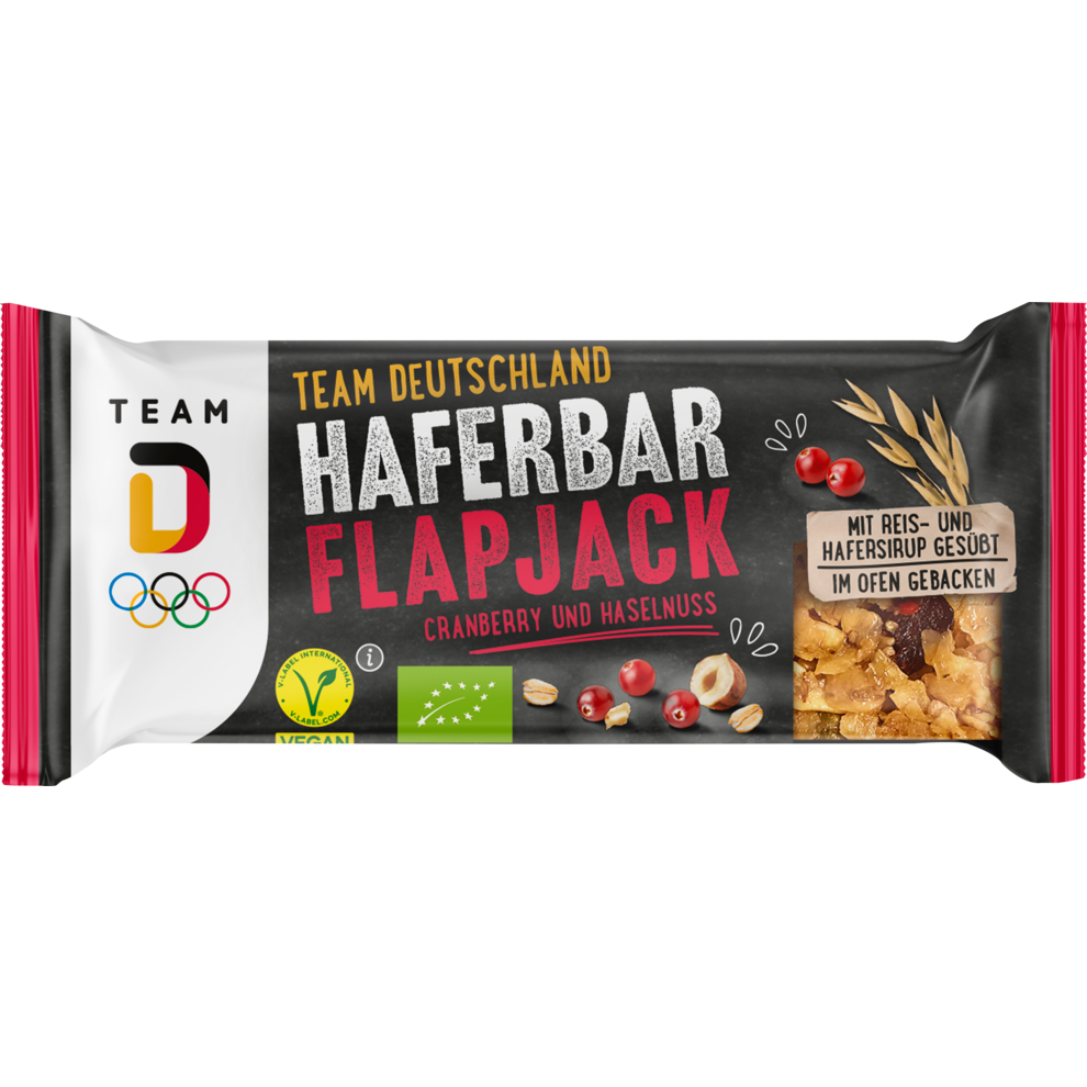Team D Haferriegel Cranberry-Haselnuss