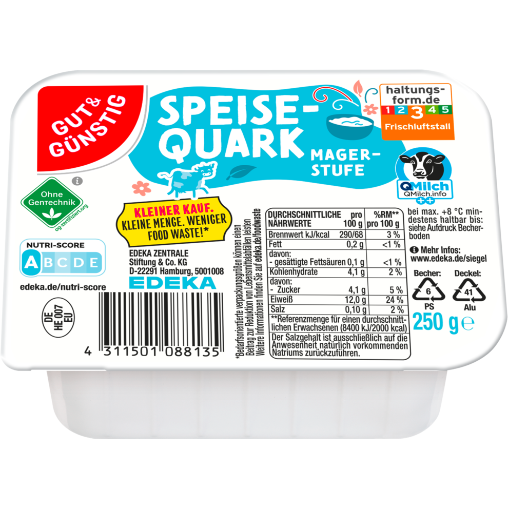 Speisequark Magerstufe 250g