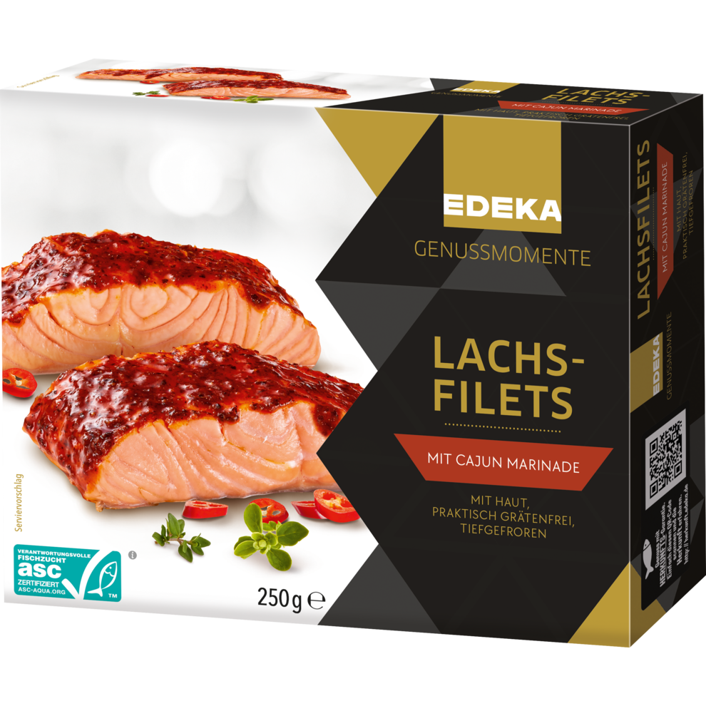 Lachsfilets mit pikanter Cajun-Marinade