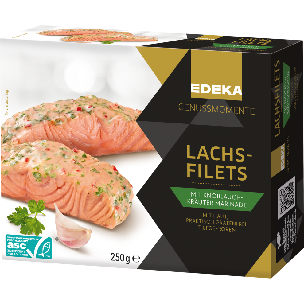 Lachsfilets mit Kräuter-Knoblauch-Marinade