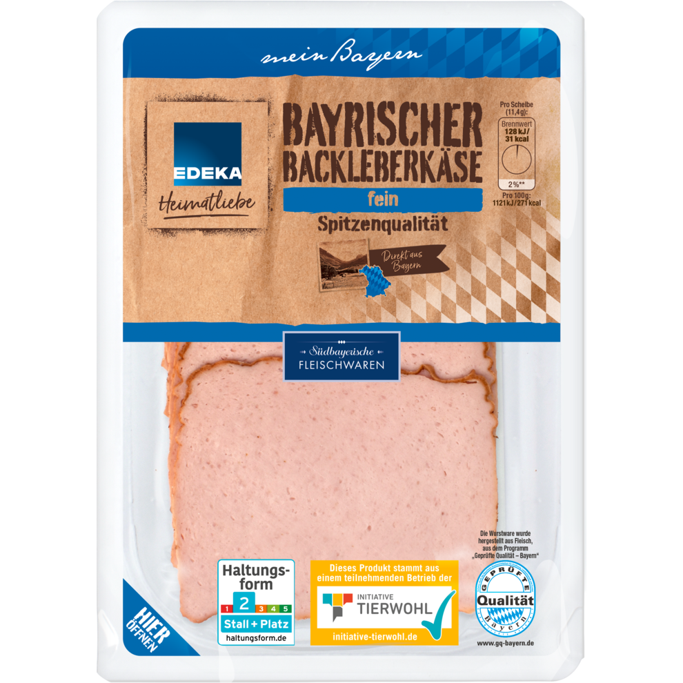 Backleberkäs fein