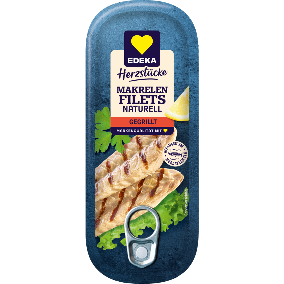 Gegrillte Makrelenfilets, naturell