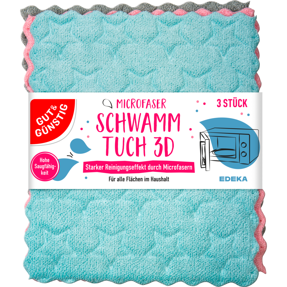Schwammtuch 3D