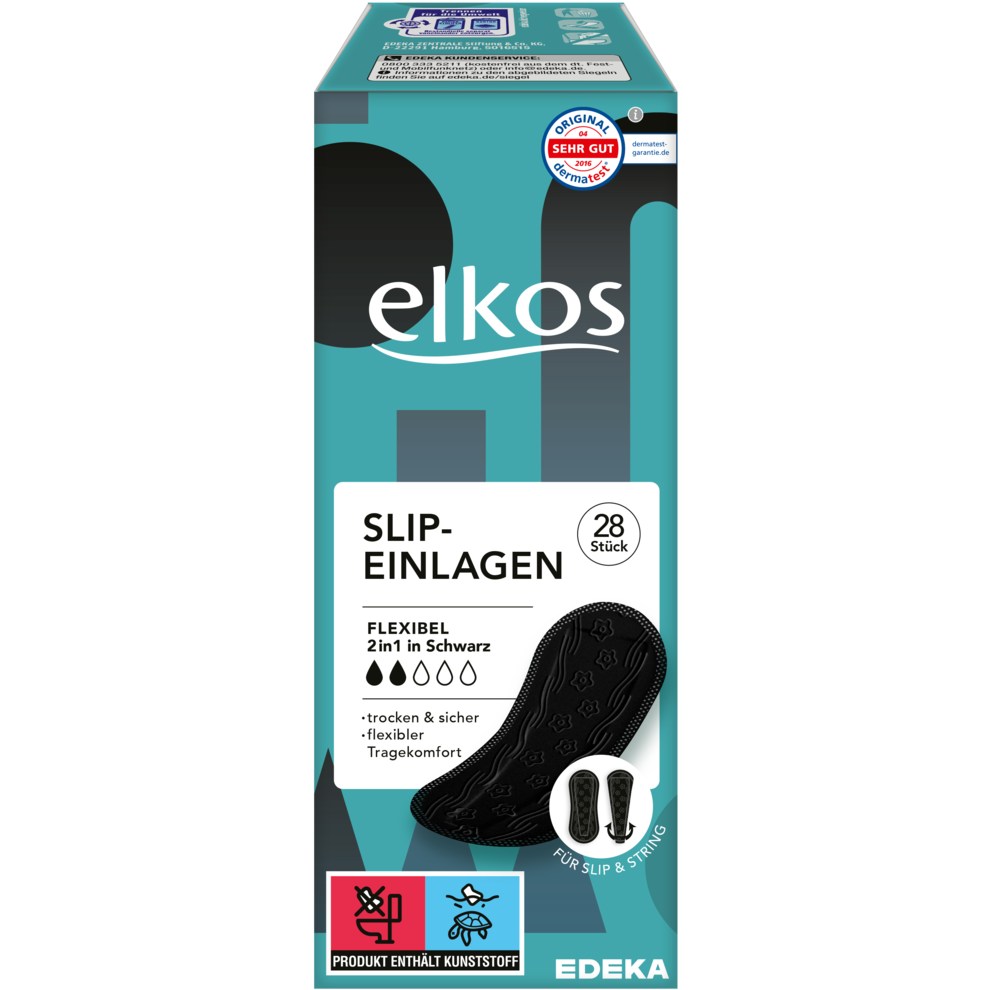 Slipeinlagen flexibel 2in1 schwarz