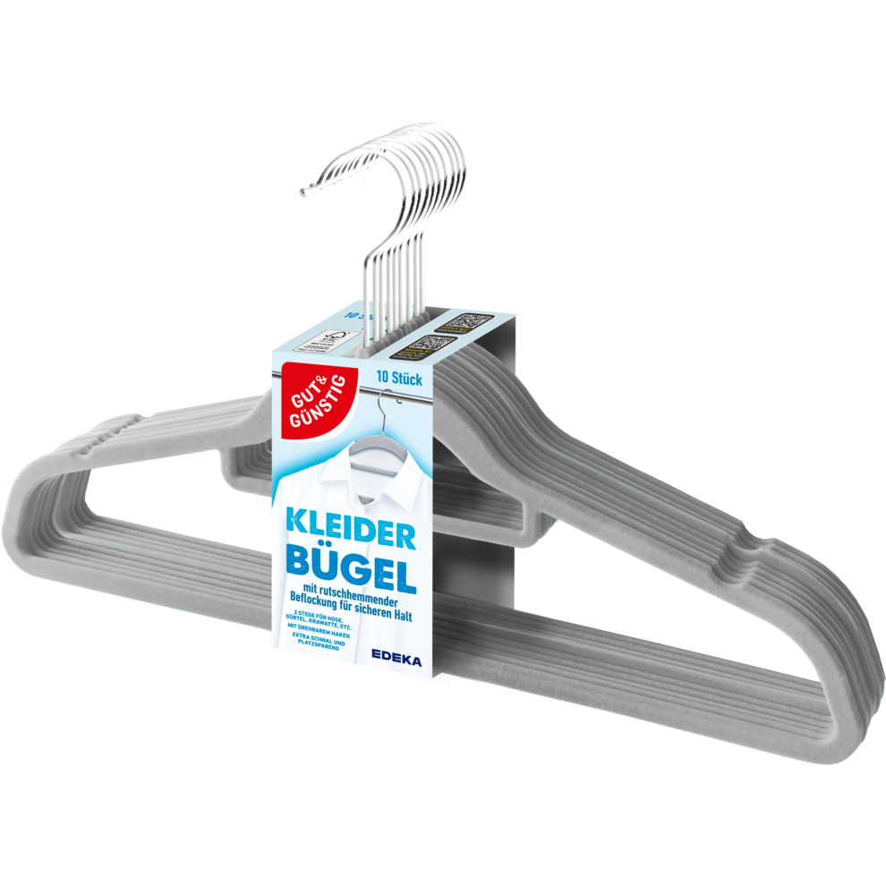 Kleiderbügel beflockt