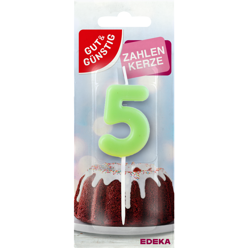Zahlenkerze "5"