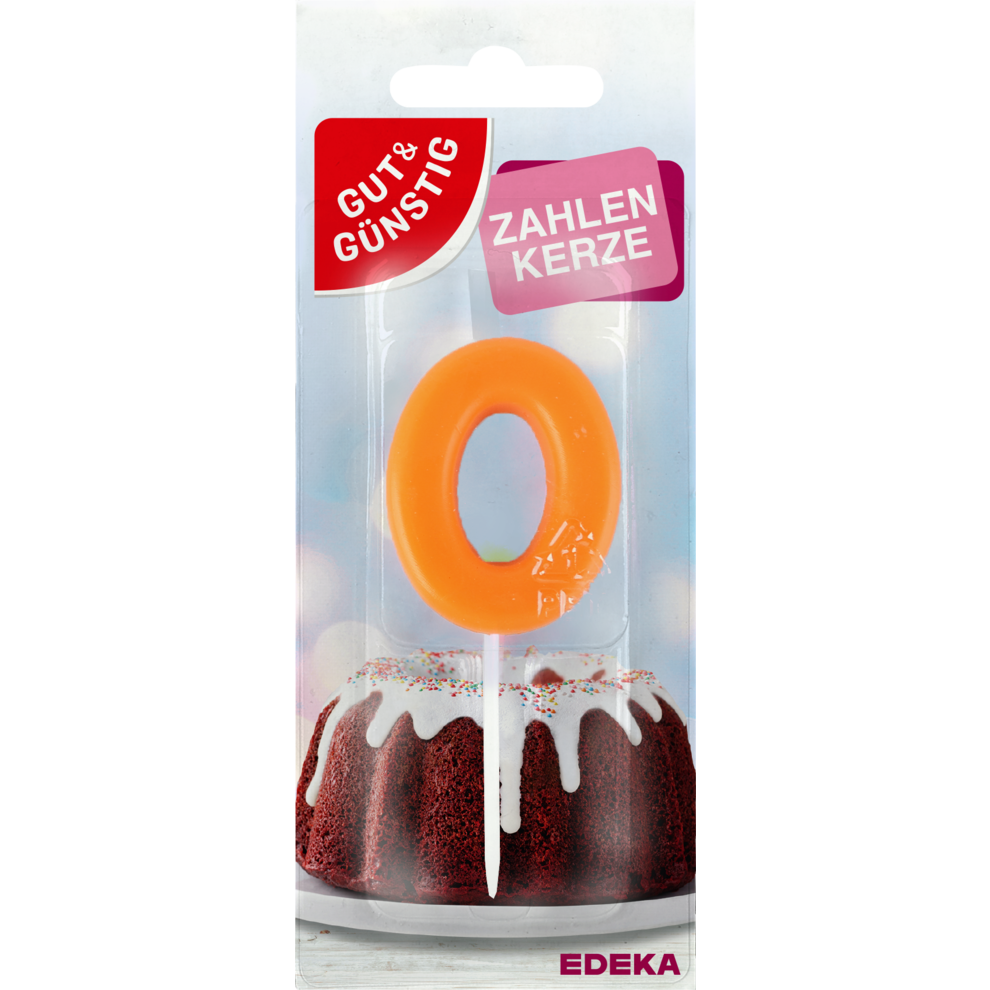 Zahlenkerze "0"