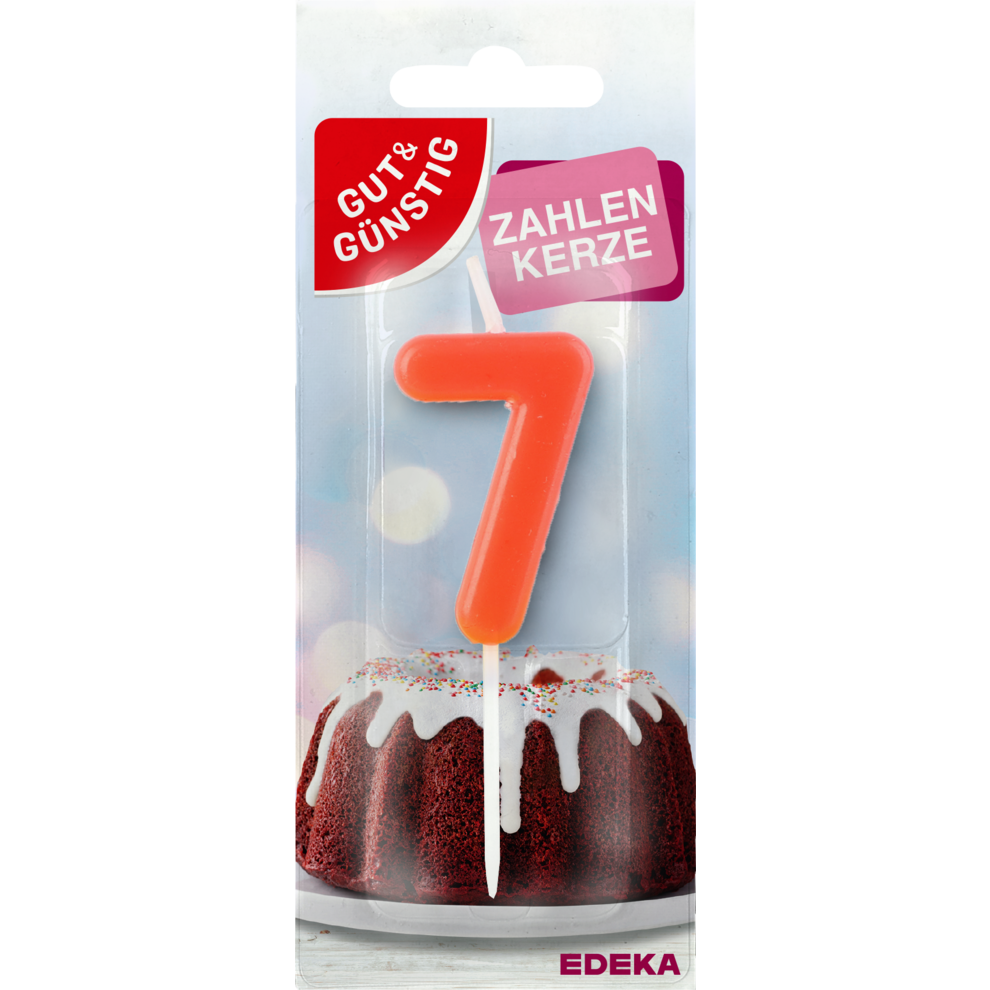 Zahlenkerze "7"