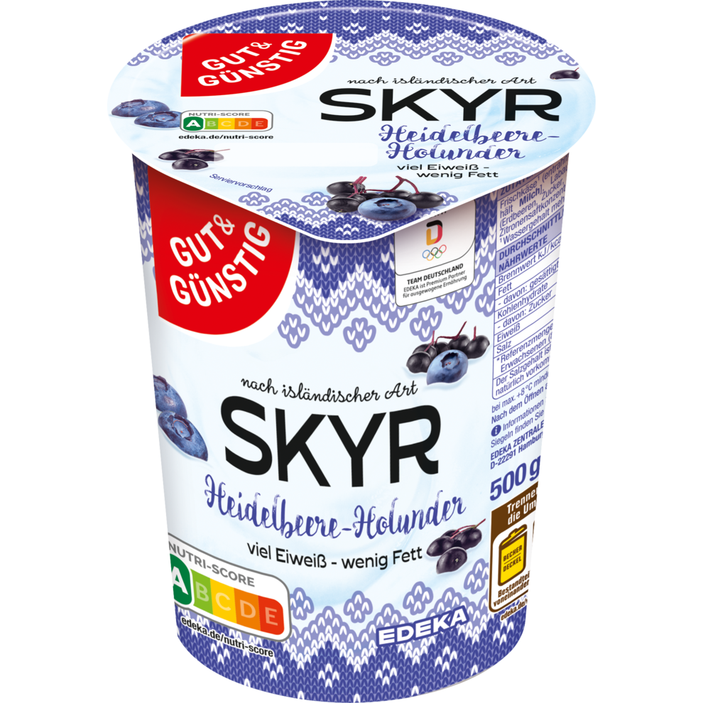 Skyr Heidelbeere-Holunder