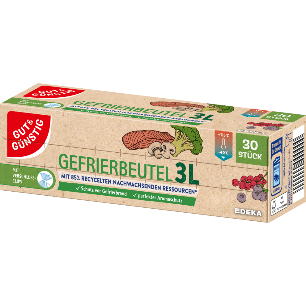 Gefrierbeutel (Recycl. Ress.) 3 Liter