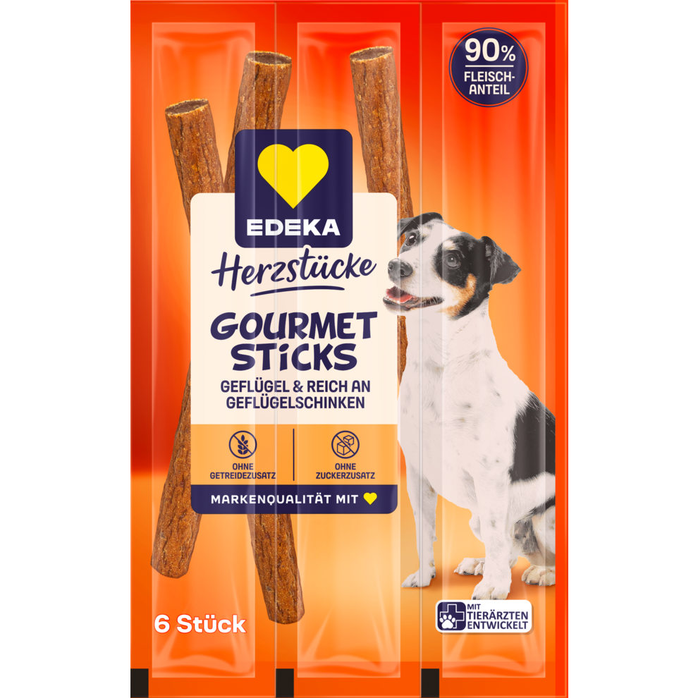 Gourmet Sticks Geflügel & reich an Geflügelschinken