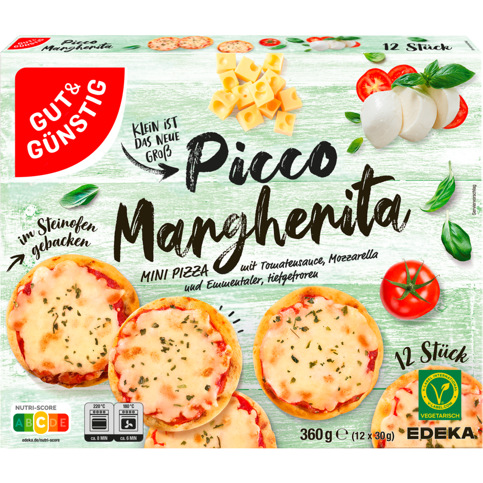 Mini-Steinofenpizza Margherita