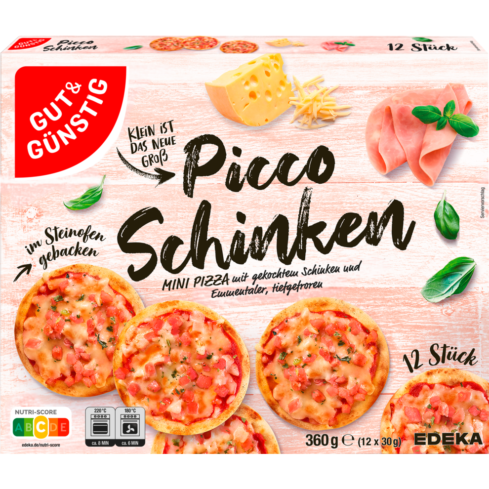 Mini-Steinofenpizza Schinken