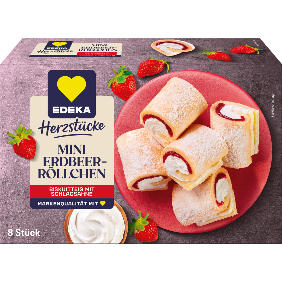 Mini-Erdbeerröllchen