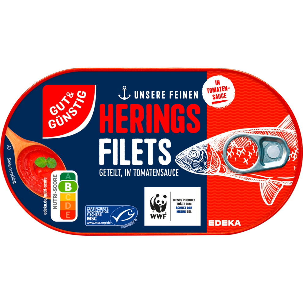 Heringsfilets in Tomatensauce