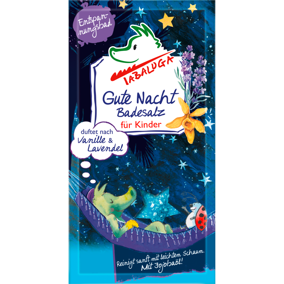 Gute Nacht Badesalz mit Vanille- & Lavendel-Duft