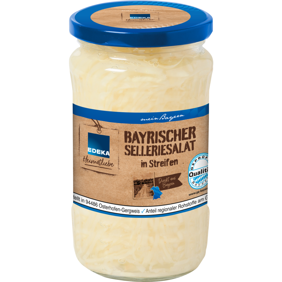 Selleriesalat in Streifen