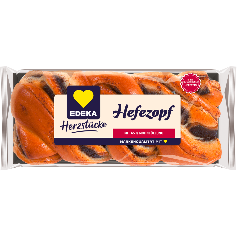 Hefezopf mit Mohnfüllung