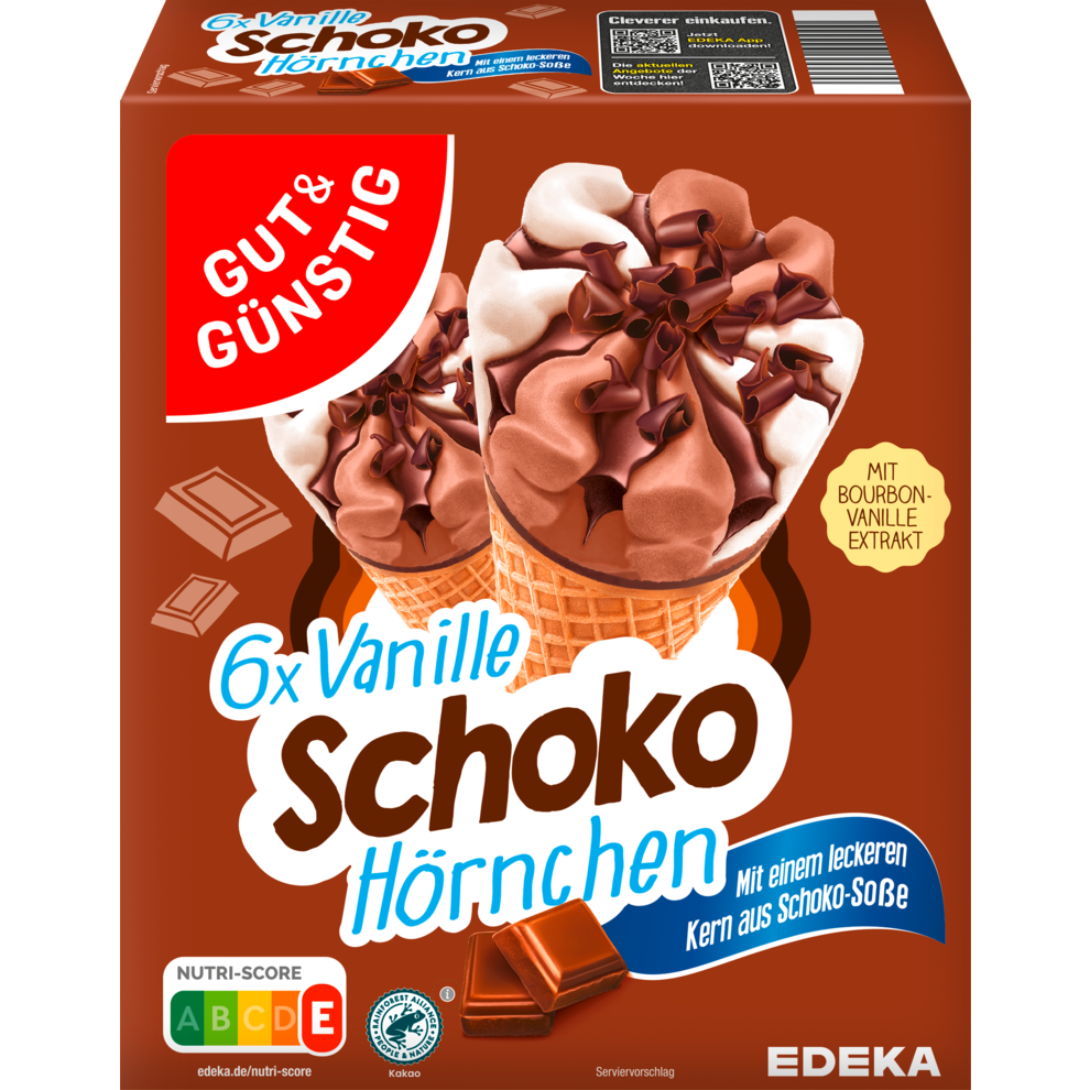 Vanille-Schoko-Hörnchen, 6 Stück