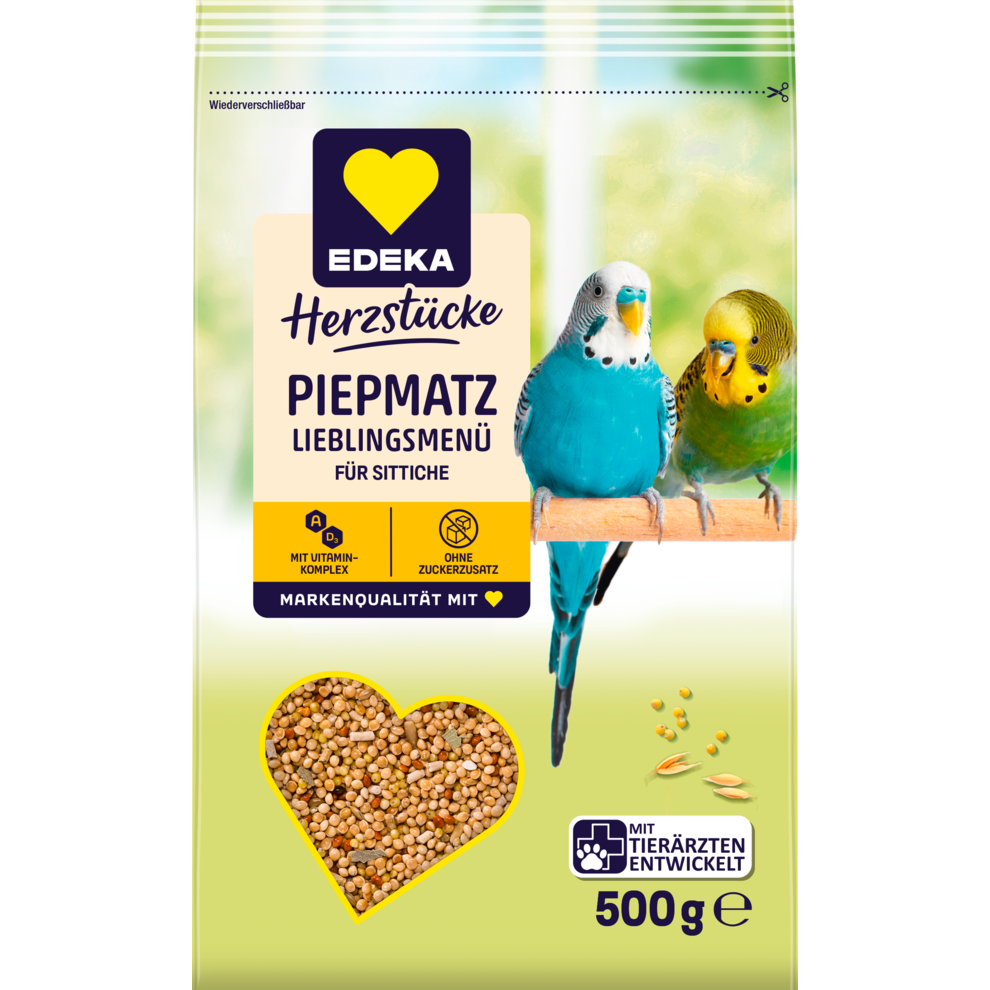 Piepmatz Lieblingsmenü für Sittiche