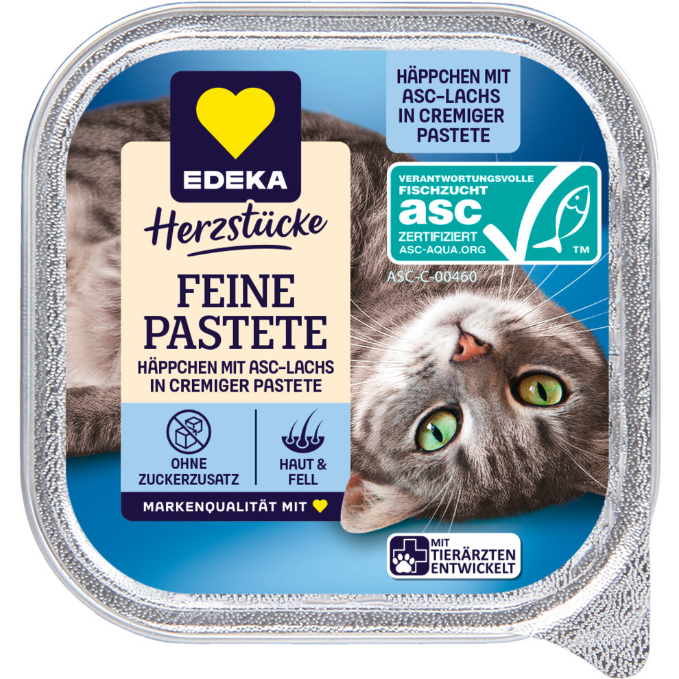 Feine Pastete Häppchen mit ASC-Lachs in cremiger Pastete