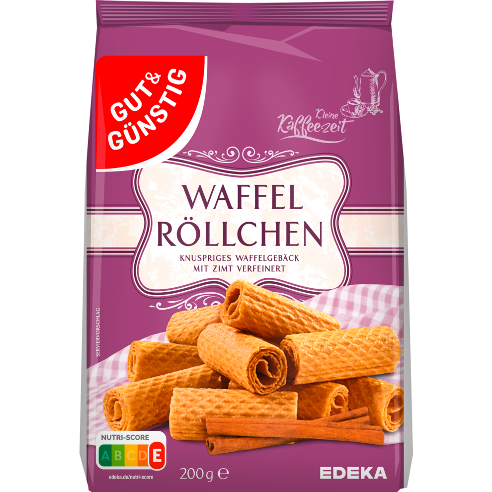 Waffelröllchen
