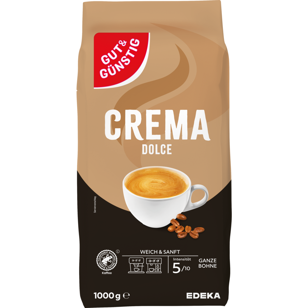Crema Dolce, ganze Bohne