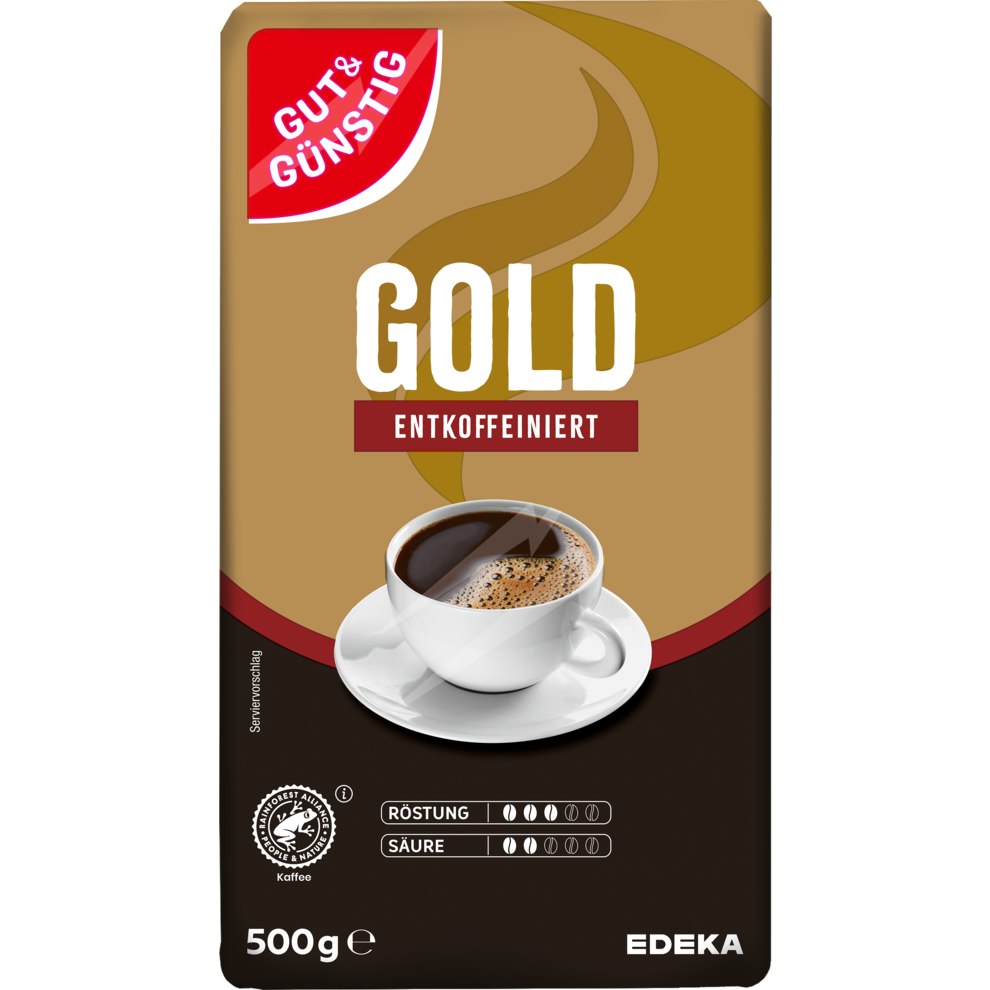 Kaffee Gold entkoffiniert