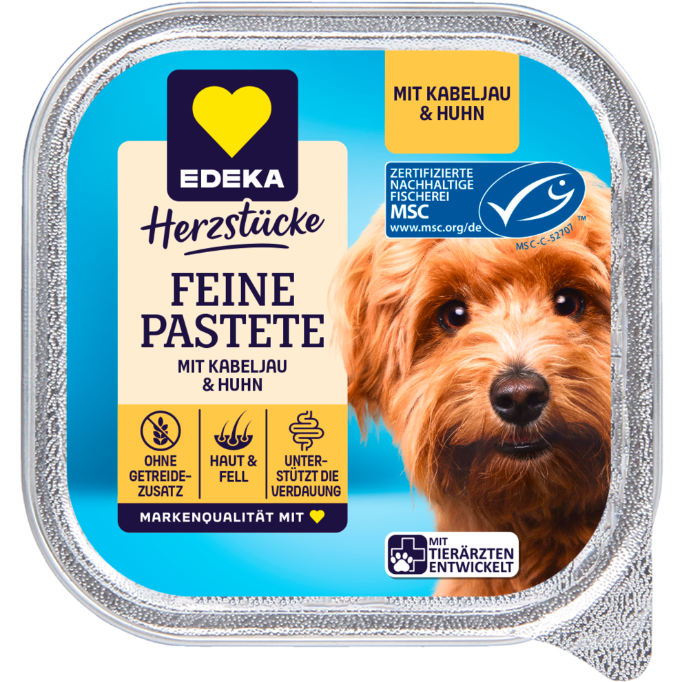 Feine Pastete mit MSC-Kabeljau & Huhn