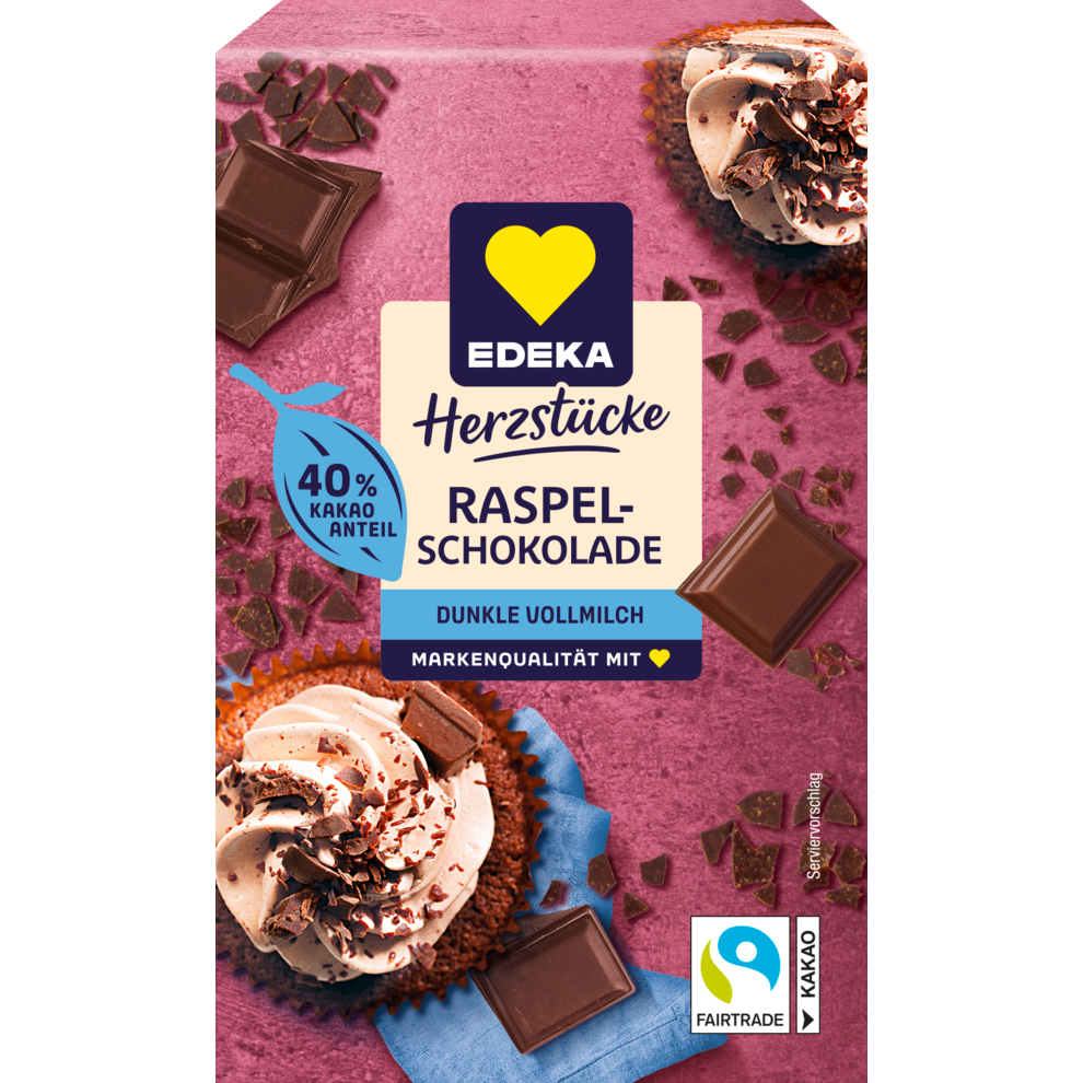 Raspelschokolade, dunkle Vollmilch