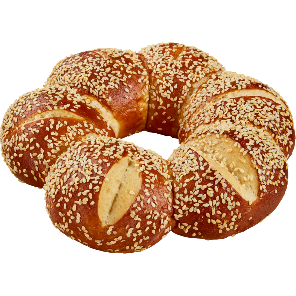 Laugenkranz mit Sesam
