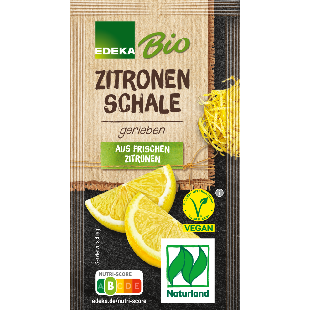 Zitronenschale gerieben