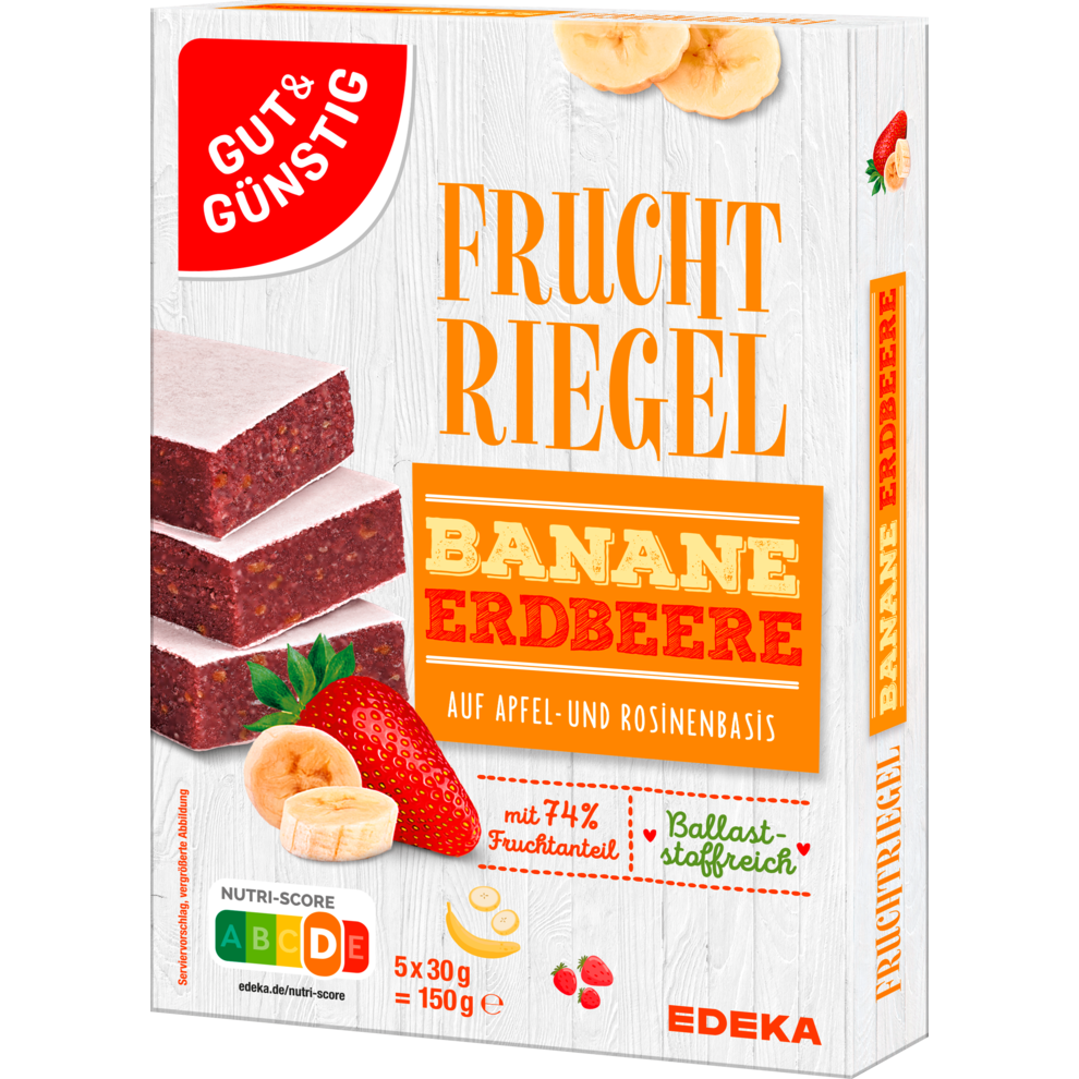 Fruchtriegel Erdbeer Banane