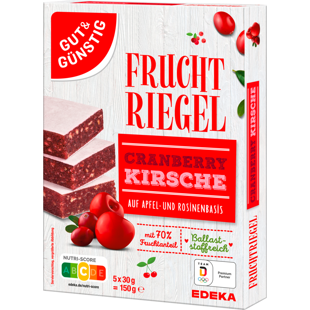 Fruchtriegel Cranberry Kirsch