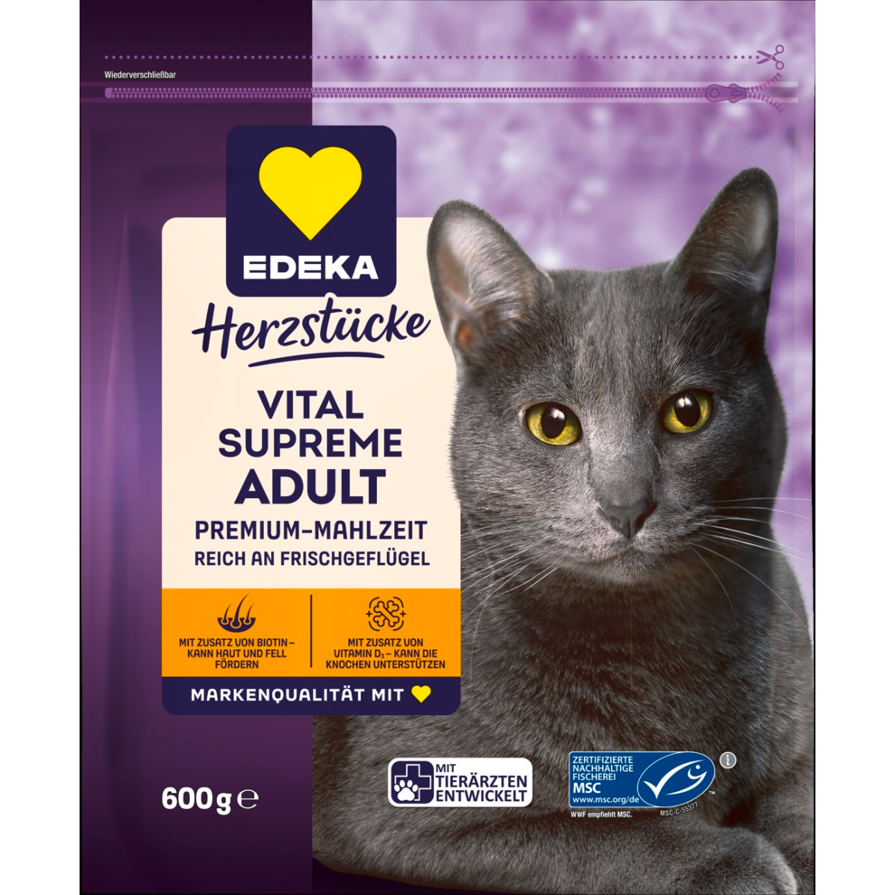 Vital Supreme Adult Premium-Mahlzeit reich an Frischgeflügel
