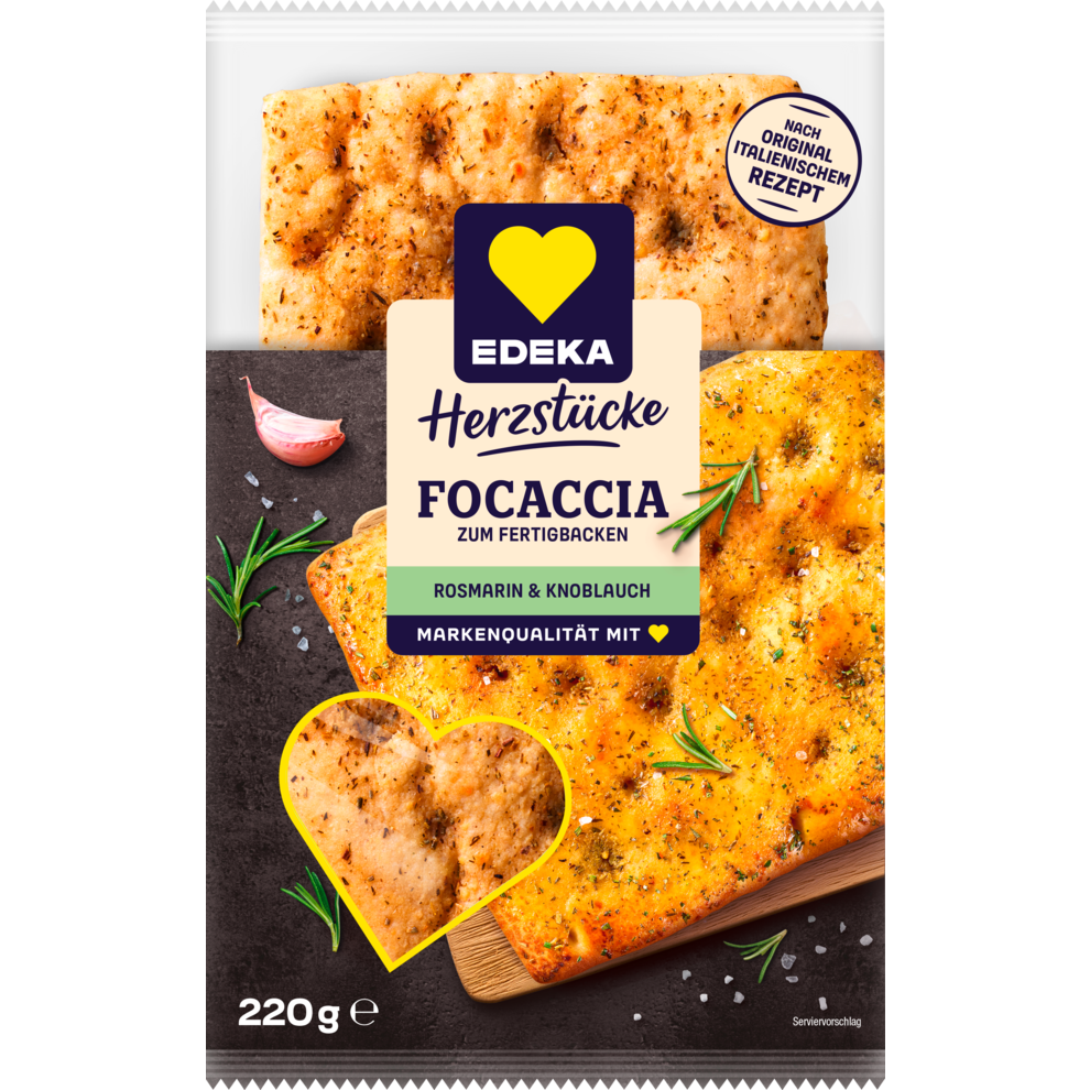 Focaccia Rosmarin Knoblauch