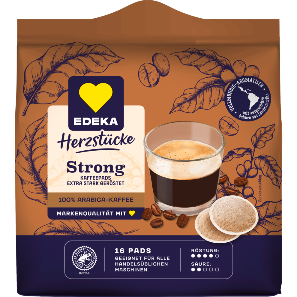 Kaffeepads Strong