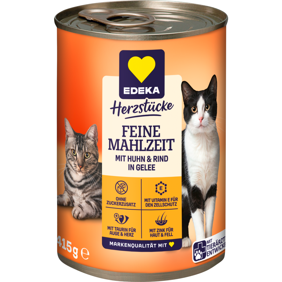 Feine Mahlzeit mit Huhn & Rind in Gelee