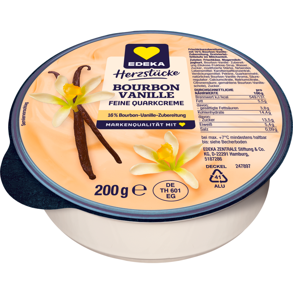 Feine Quarkcreme Bourbon-Vanille