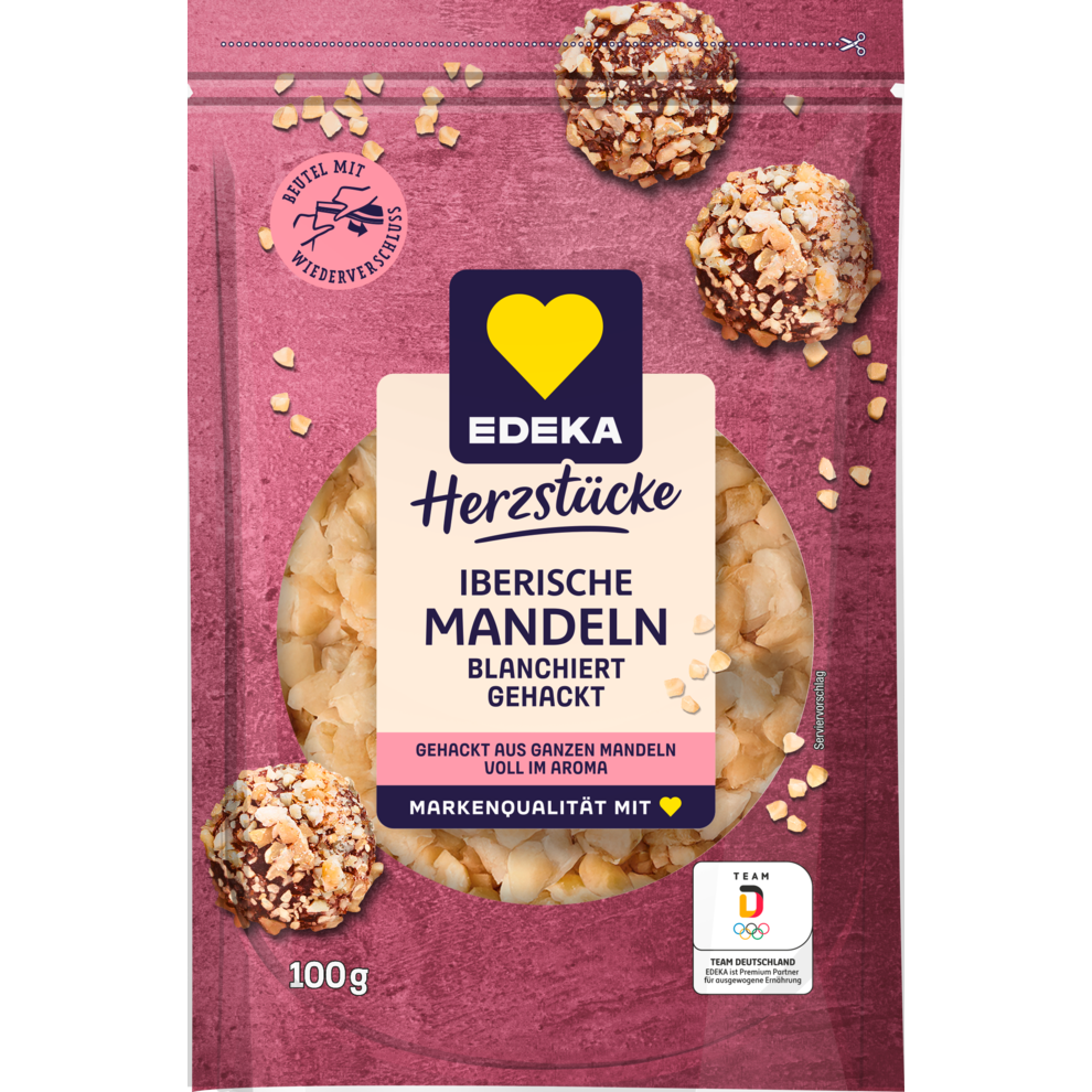 Iberische Mandeln, blanchiert, gehackt
