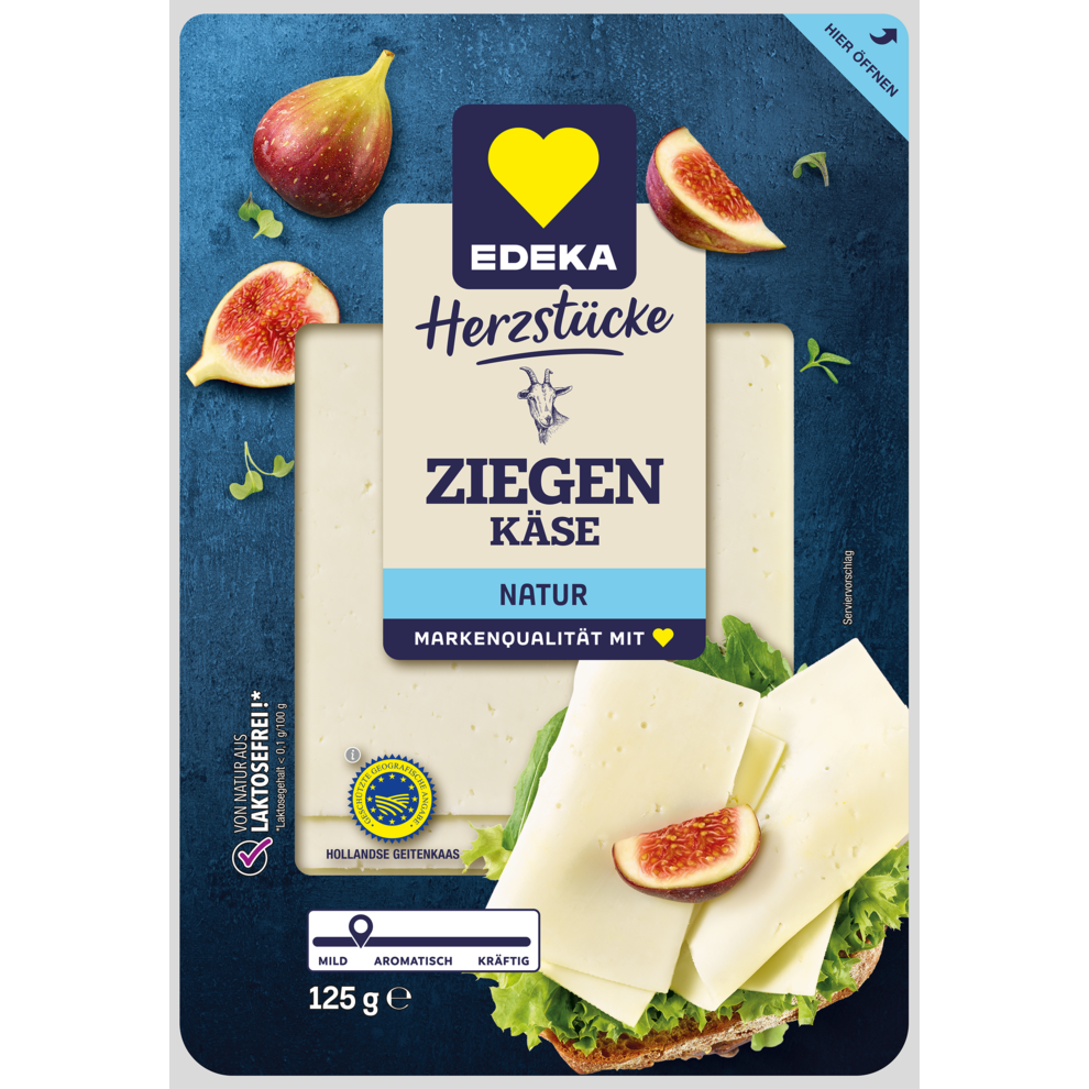 Ziegenkäse in Scheiben Natur