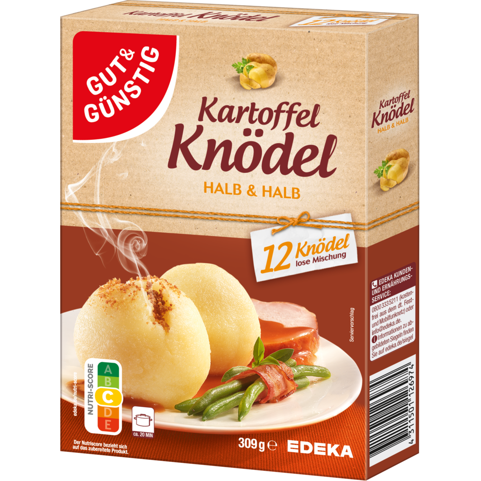 Kartoffelknödel Halb & Halb 12 Knödel