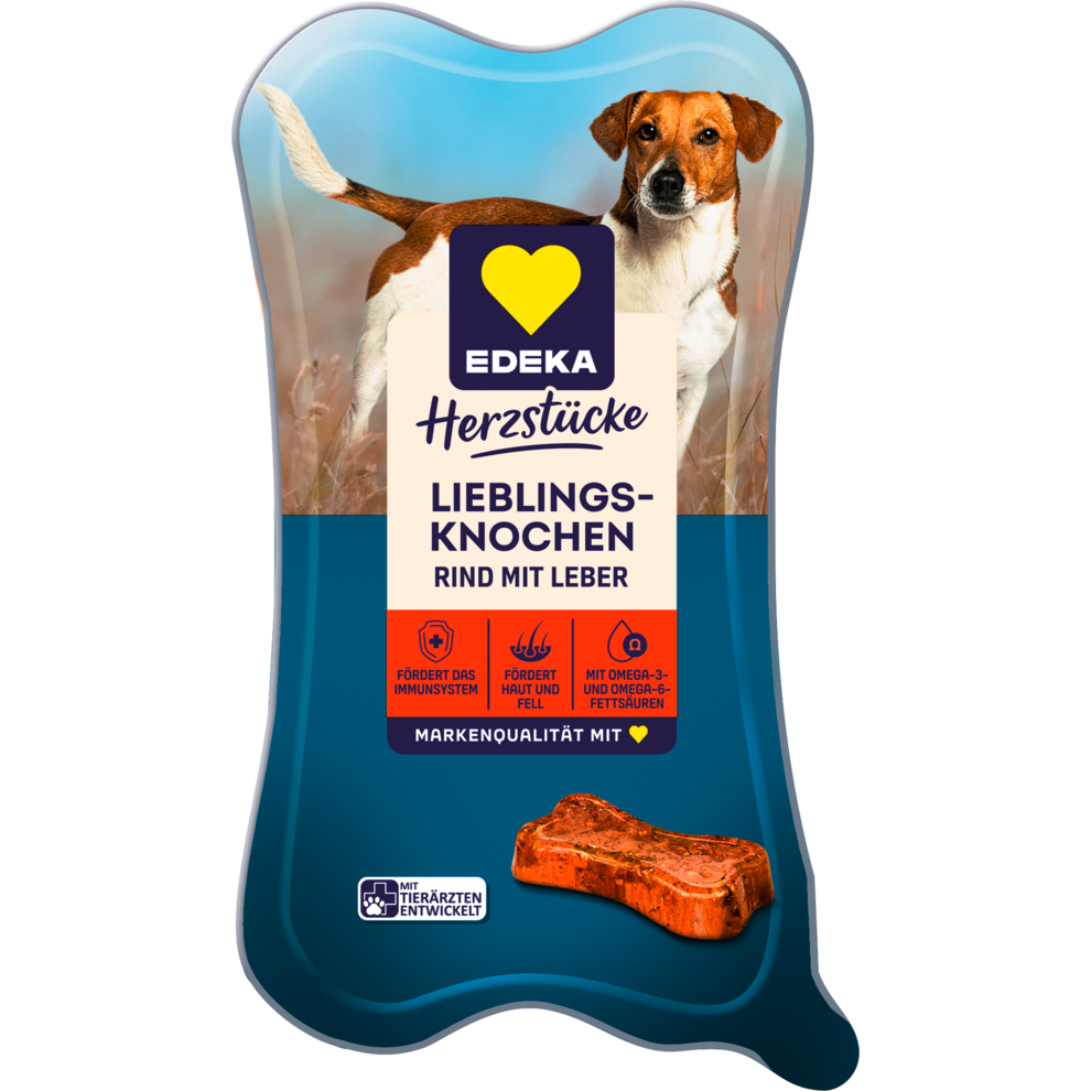 Lieblingsknochen Rind mit Leber