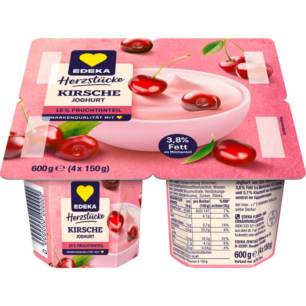 Fruchtjoghurt Kirsche 3,8% Fett