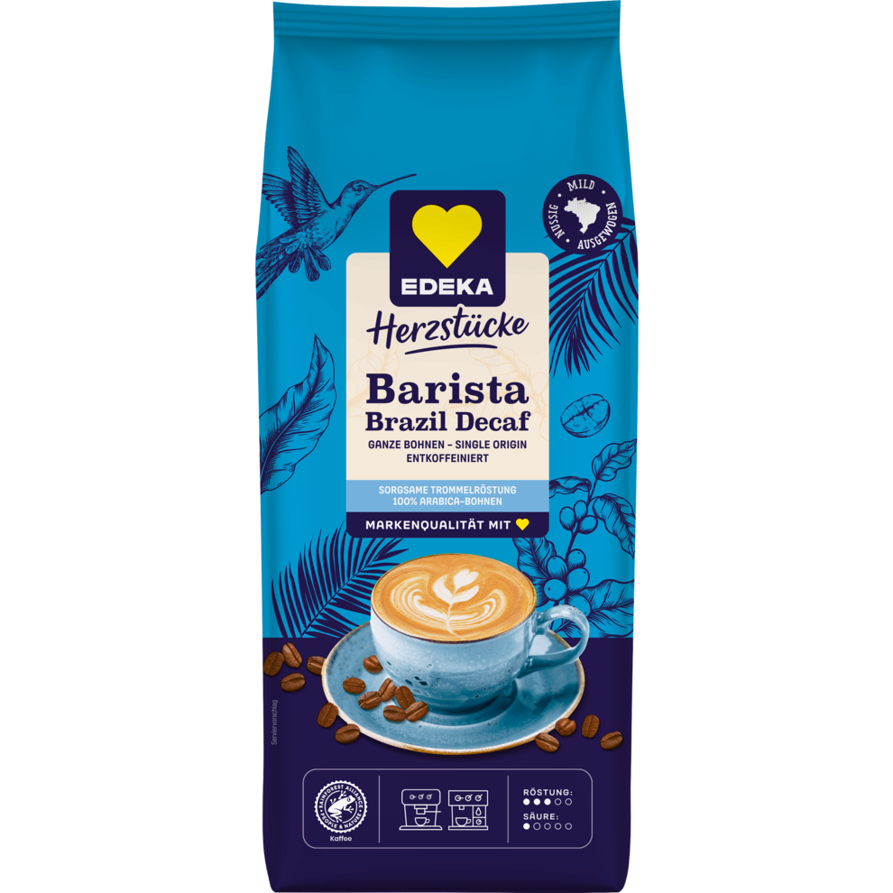 Barista Brazil Decaf, ganze Bohne