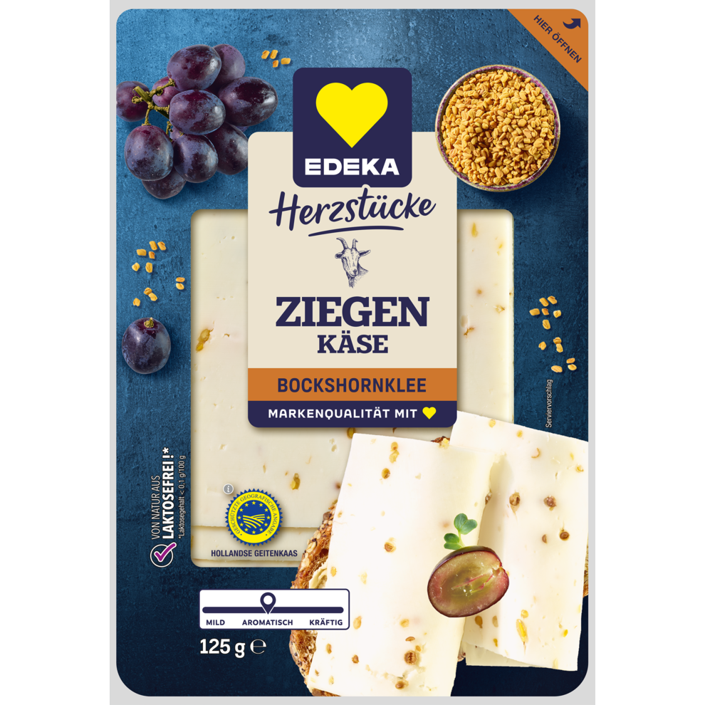 Ziegenkäse in Scheiben Bockshornklee